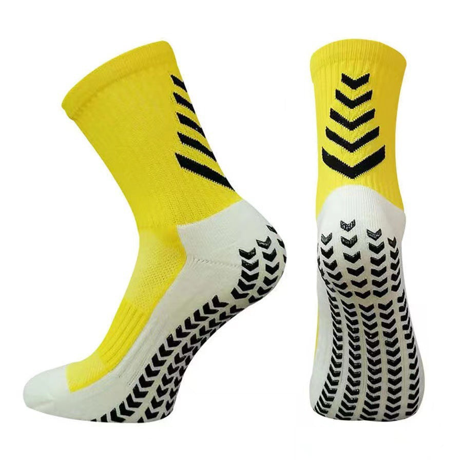 Men’s Mid-Calf Athletic Socks – Non-Slip Silicone Thickened Sports Running Socks