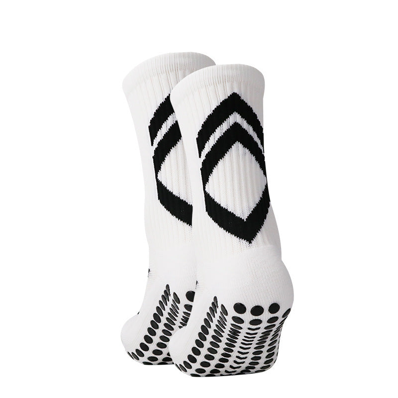 Non-Slip Football Socks – Thickened Shock-Absorbing Mid-Calf Sports Socks for Men
