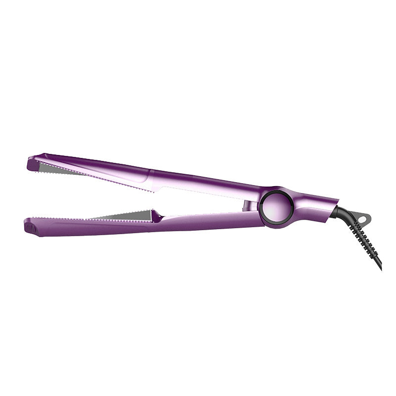 2-in-1 Professional Hair Straightener & Crimper – Wet/Dry Curling & Straightening Comb