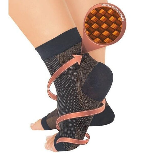 Men & Women Compression Ankle Support Socks – Anti-Fatigue Foot Sleeve for Pain Relief & Sports
