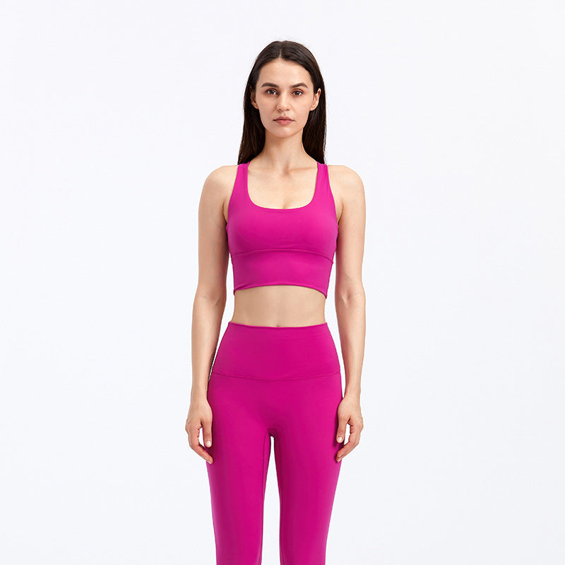 Women’s Fitness Running Yoga Bra – Super Elastic Cotton Blend Vest