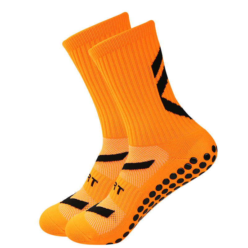 Non-Slip Football Socks – Thickened Shock-Absorbing Mid-Calf Sports Socks for Men