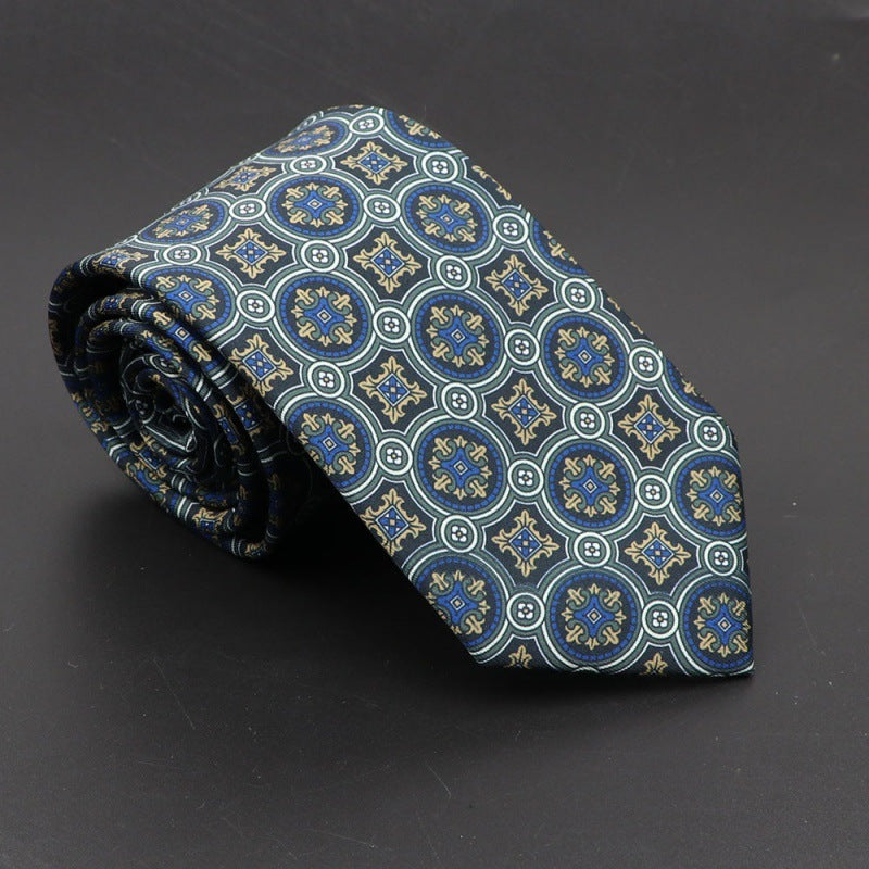 Super Soft Bohemian Silk Tie – Men’s Fashion 75mm Necktie