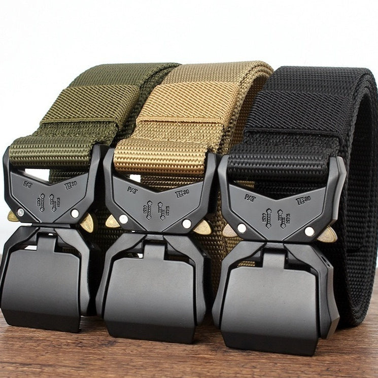 Tactical Nylon Belt – Military Training Outdoor Sports Belt with Quick Release Buckle