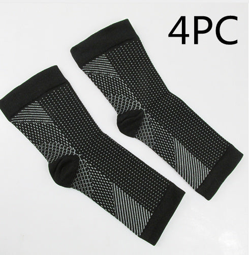 Men & Women Compression Ankle Support Socks – Anti-Fatigue Foot Sleeve for Pain Relief & Sports
