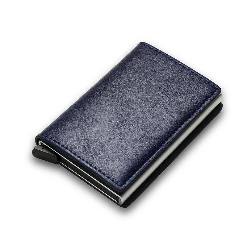 Smart Minimalist Credit Card Holder – Slim PU Leather Wallet for Men & Women with Secure Card Case