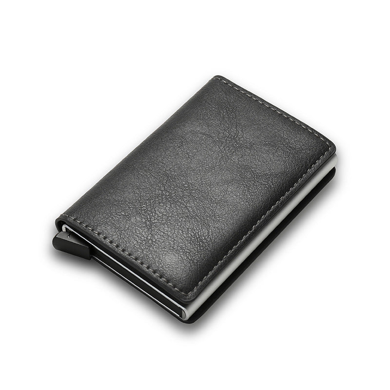 Smart Minimalist Credit Card Holder – Slim PU Leather Wallet for Men & Women with Secure Card Case