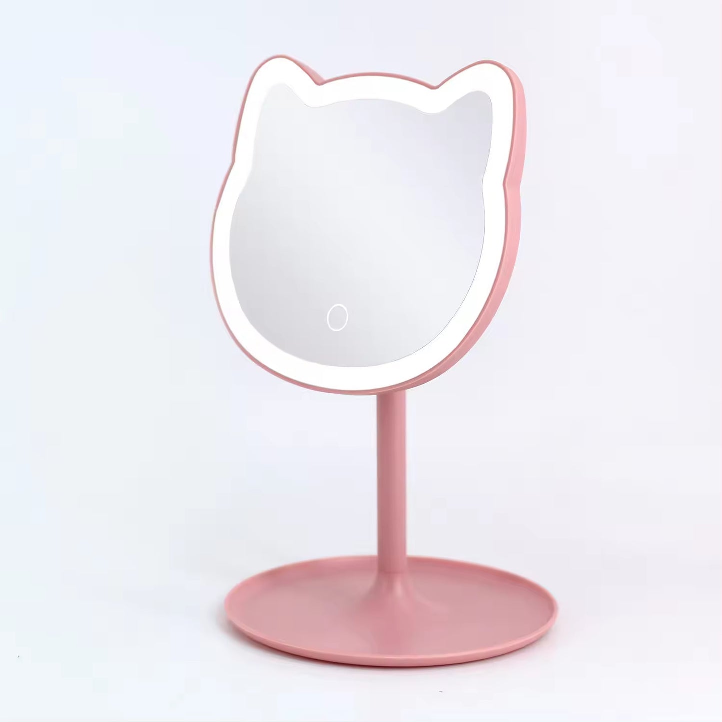 Rechargeable LED Makeup Beauty Mirror – Portable Fill Light Cosmetic Mirror for Bedroom & Students