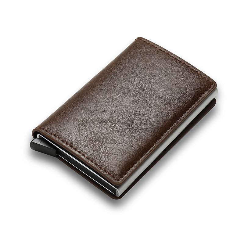 Smart Minimalist Credit Card Holder – Slim PU Leather Wallet for Men & Women with Secure Card Case