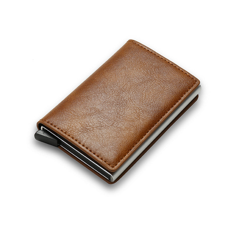 Smart Minimalist Credit Card Holder – Slim PU Leather Wallet for Men & Women with Secure Card Case