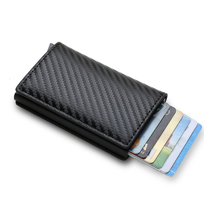 Smart Minimalist Credit Card Holder – Slim PU Leather Wallet for Men & Women with Secure Card Case