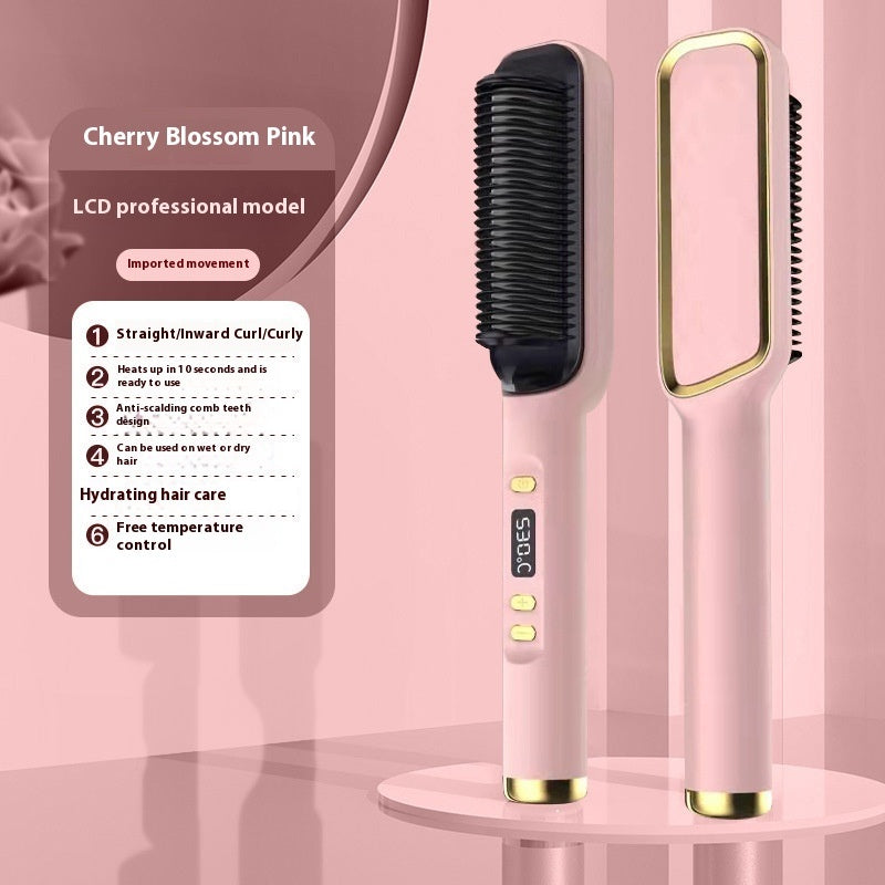 Negative Ion Straight Comb – LCD Hair Straightener Does Not Hurt Hair