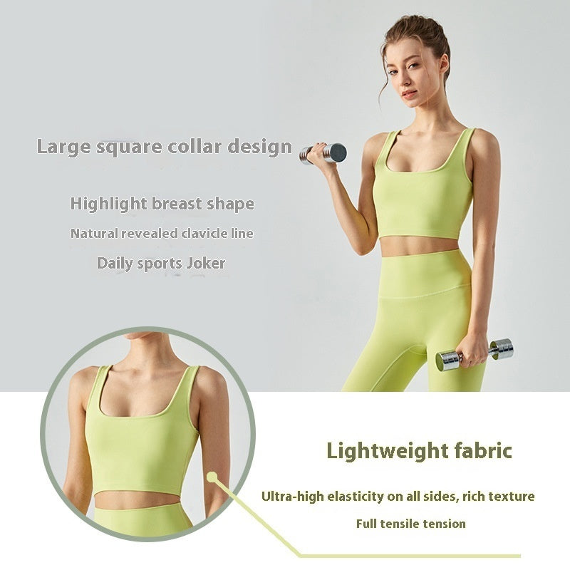 Fitness Vest with Chest Pad – Women’s Cool Touch Yoga Sports Bra