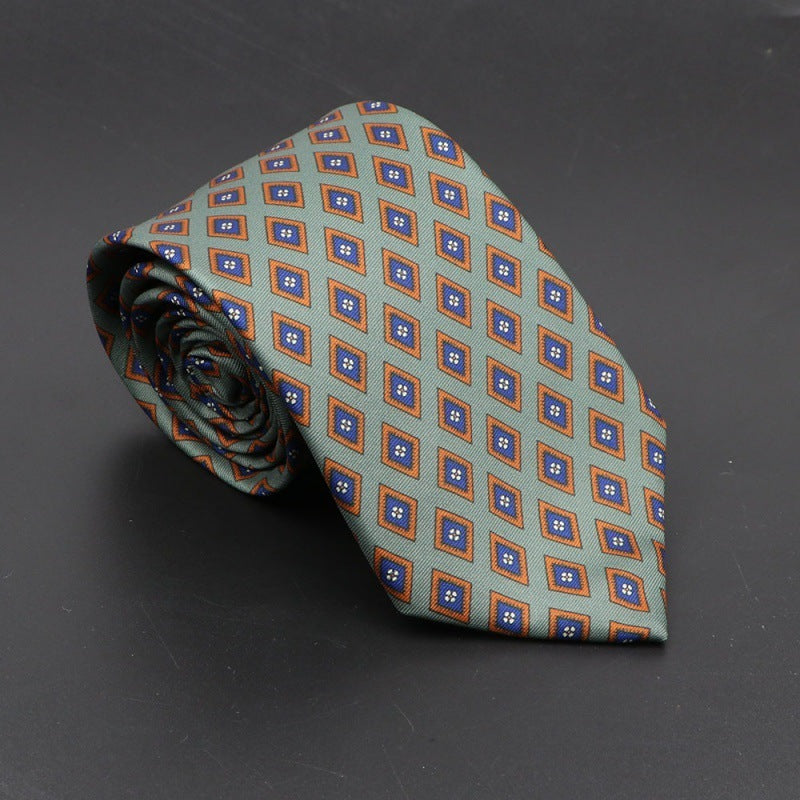 Super Soft Bohemian Silk Tie – Men’s Fashion 75mm Necktie