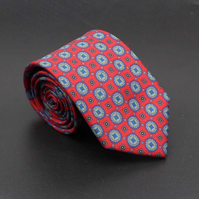 Super Soft Bohemian Silk Tie – Men’s Fashion 75mm Necktie