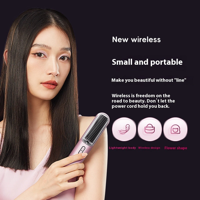 Wireless Portable Straight Comb with 60 Million Anion Hair Care