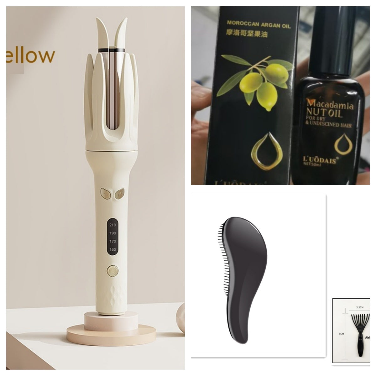 Full-Automatic Hair Curler – Lazy Egg Roll Large Wave Curling Iron with Ceramic Glaze Panel