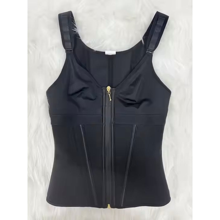 Women’s Belly Tuck Shapewear Vest – Three-Breasted Slimming Top with Tummy Control