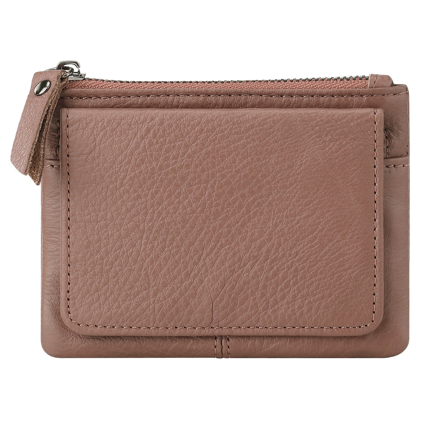 Retro Mini Genuine Leather Wallet – Multifunctional Card Holder & Storage Bag