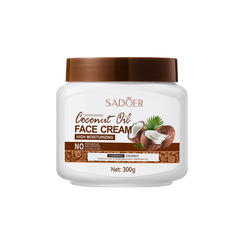 Coconut Oil Moisturizing Facial Cream – Deep Nourishment for All Skin Types | 300g