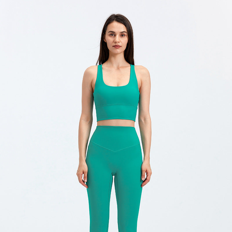 Women’s Fitness Running Yoga Bra – Super Elastic Cotton Blend Vest