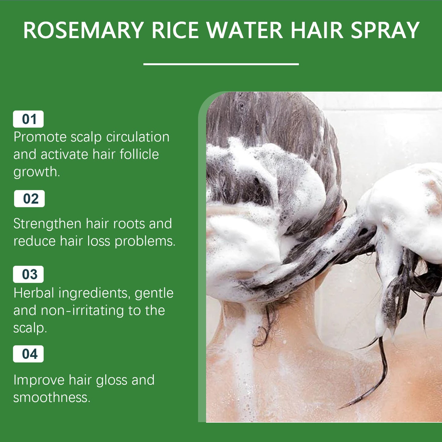 Rosemary Hair Care Spray – 100ml Hydrating & Nourishing Mist for Dry, Frizzy Hair