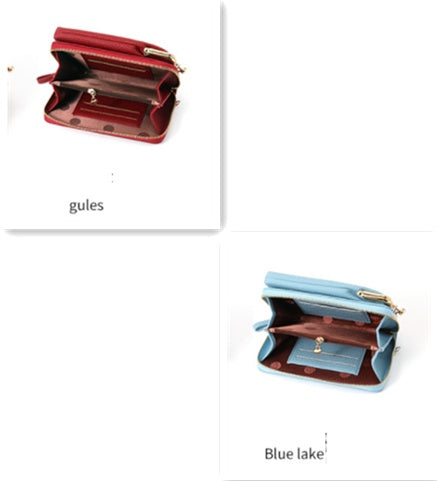 Fashion Lychee Pattern PU Leather Women’s Shoulder Bag – Korean Style Crossbody Handbag