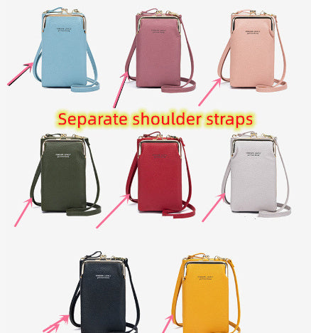 Fashion Lychee Pattern PU Leather Women’s Shoulder Bag – Korean Style Crossbody Handbag