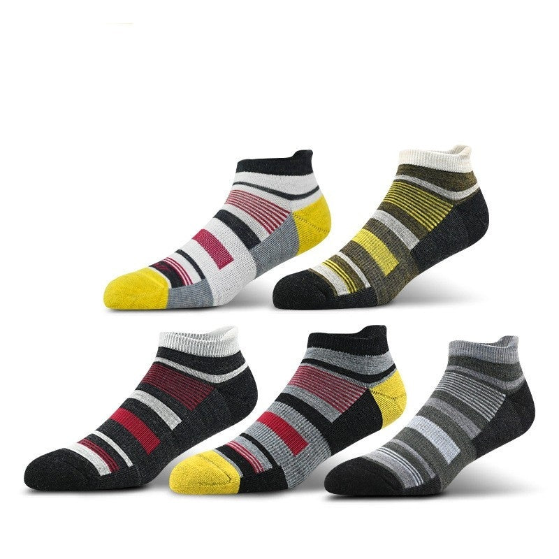 Wool Hiking Socks – Breathable Short Sports Socks for Outdoor Trekking