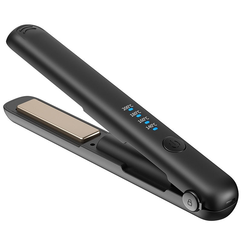 Wireless Hair Straightener & Curler | Dual-Use Charging Portable Styling Tool