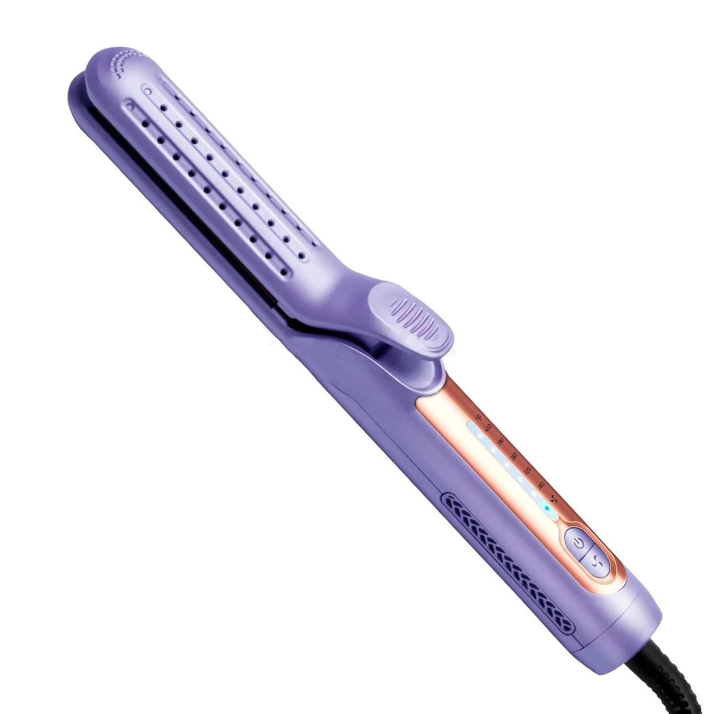 Home Hair Curling & Straightening Device – Dual-Use Electric Hair Straightener with Cold Air Function