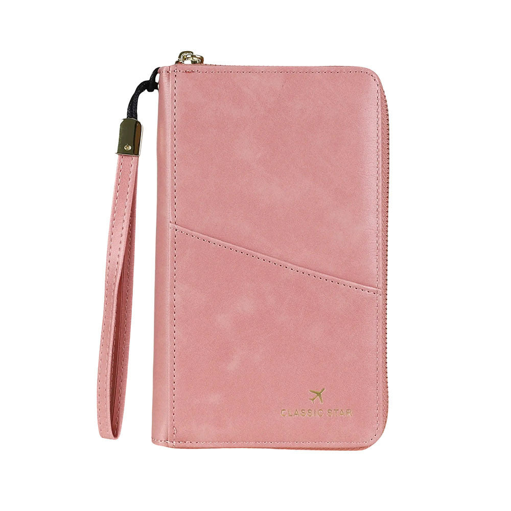 RFID Passport Holder Wallet – Genuine Leather Travel Wallet for Men & Women