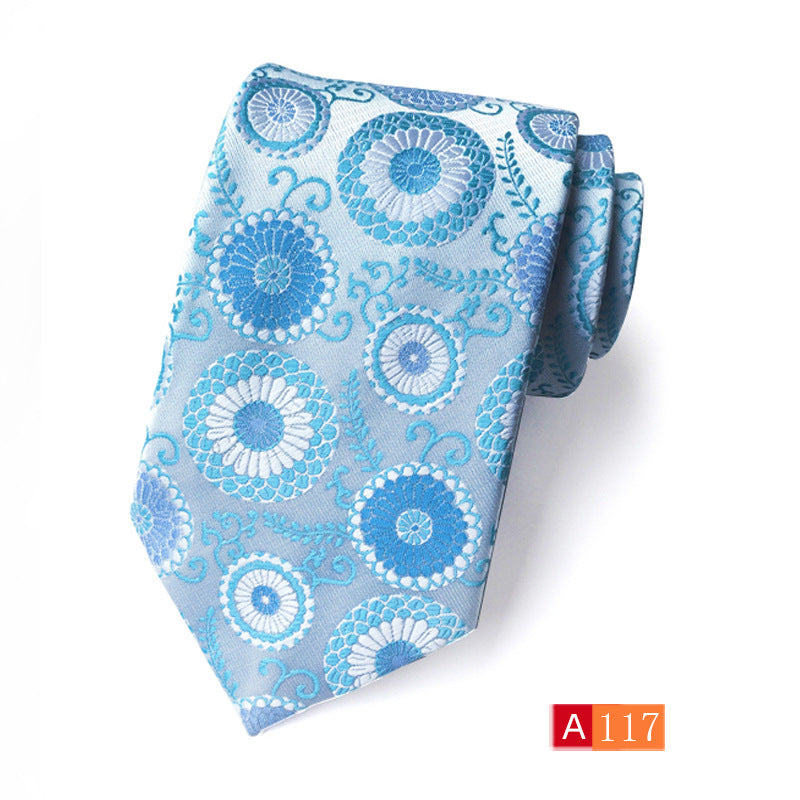 Men’s Polyester Jacquard Bow Tie – Casual & Formal Flower Pattern Arrow Style