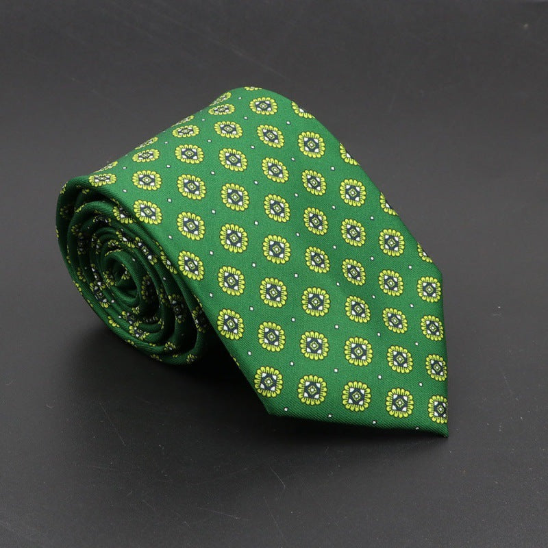 Super Soft Bohemian Silk Tie – Men’s Fashion 75mm Necktie