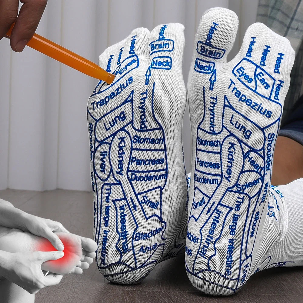 Acupressure Reflexology Socks – Massage Foot Therapy Socks for Pain Relief & Relaxation