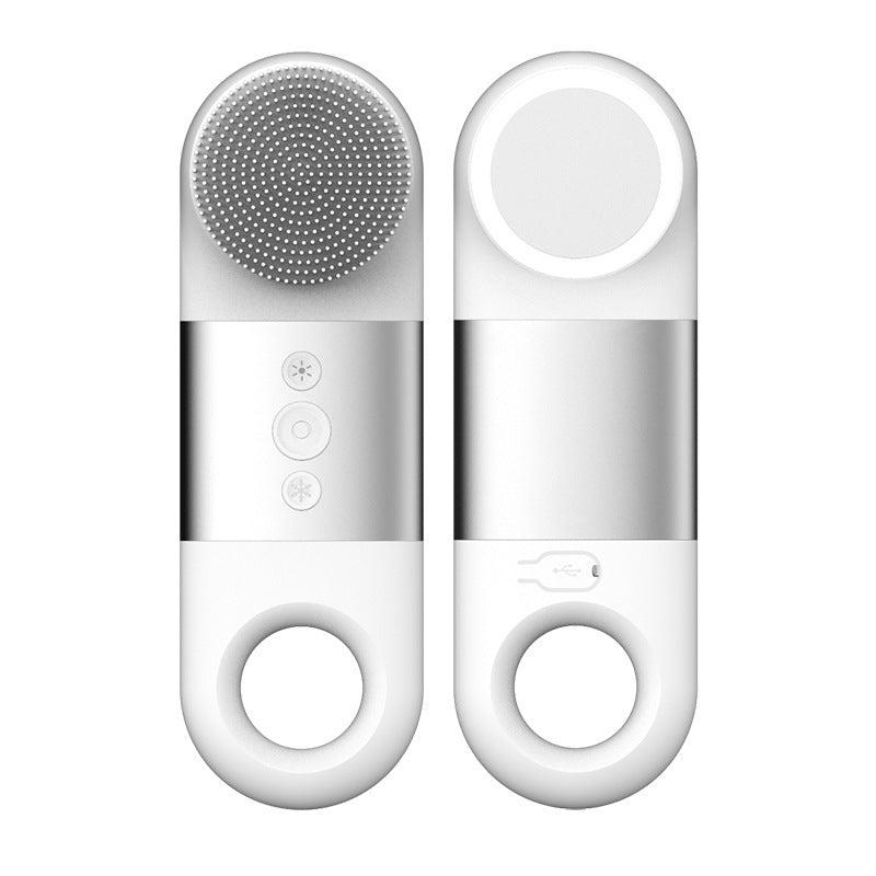 Silicone Ultrasonic Facial Cleaner – Portable Rechargeable Pore Cleaner & Skin Massager