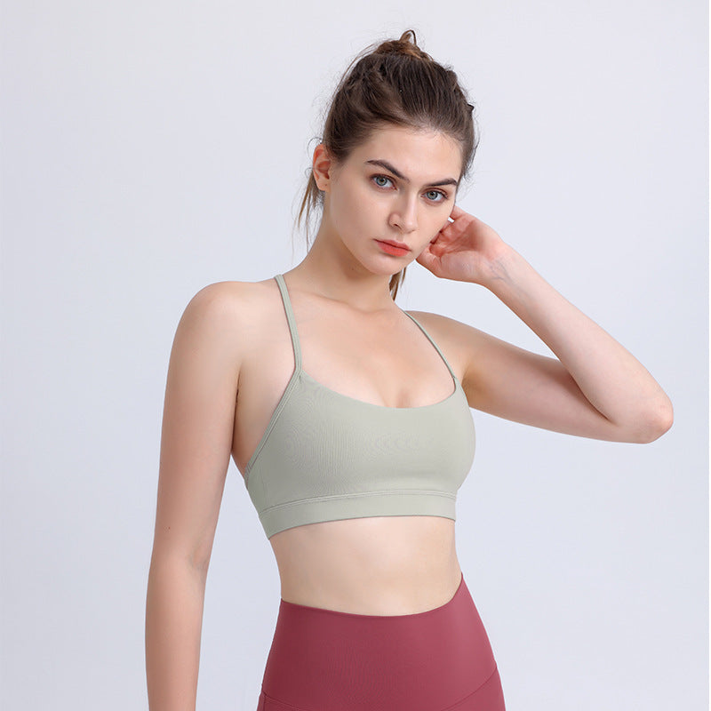 Women’s Sling Yoga Bra – Sports & Fitness Nylon Crop Top
