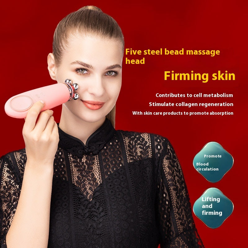 Warm Sensation Electric Facial Cleanser – Ultrasonic Pore Cleaning & Skin Care Brush