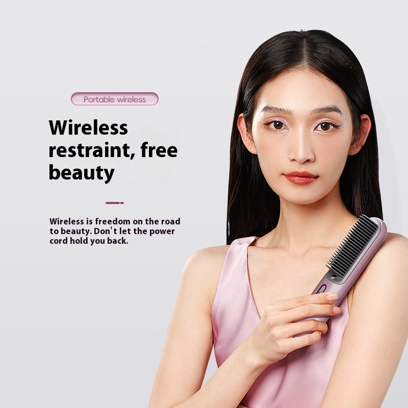 Wireless Portable Straight Comb with 60 Million Anion Hair Care