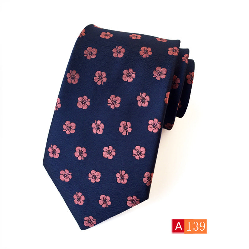 Men’s Polyester Jacquard Bow Tie – Casual & Formal Flower Pattern Arrow Style