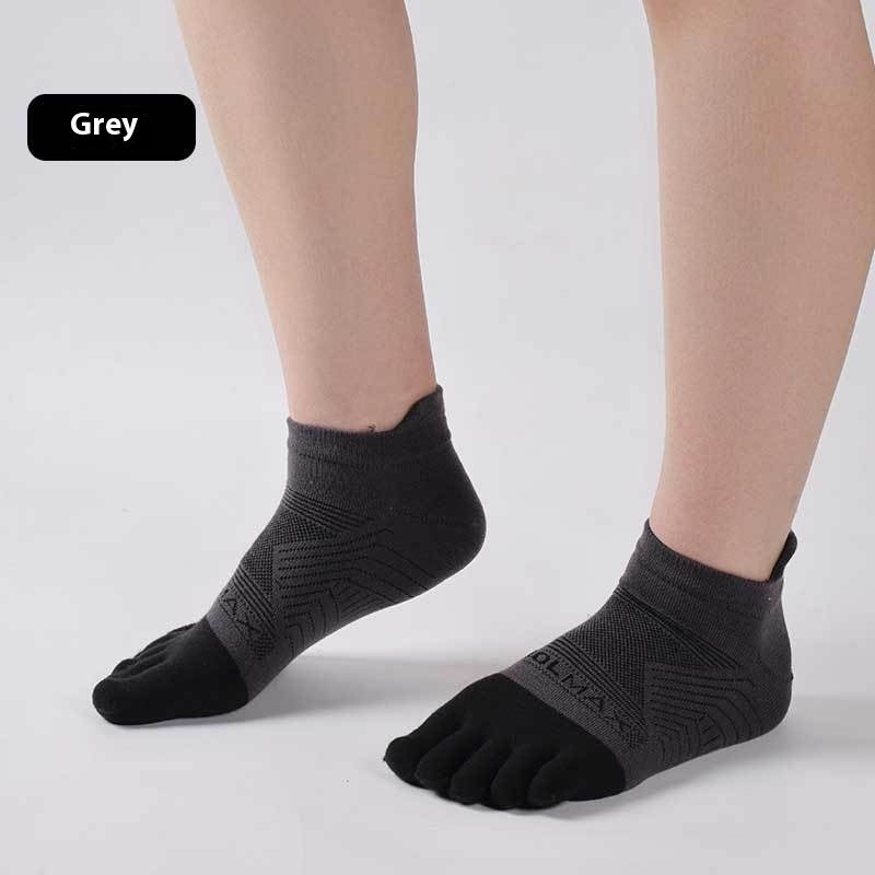 Men’s Sports Marathon Toe Socks – CoolMax Quick-Dry Breathable Running Socks