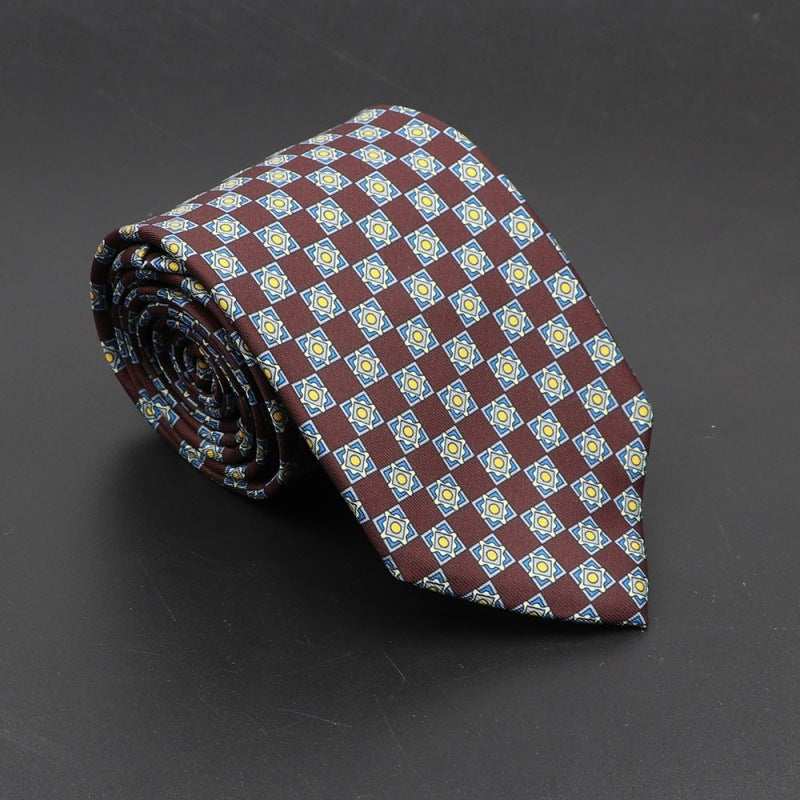 Super Soft Bohemian Silk Tie – Men’s Fashion 75mm Necktie