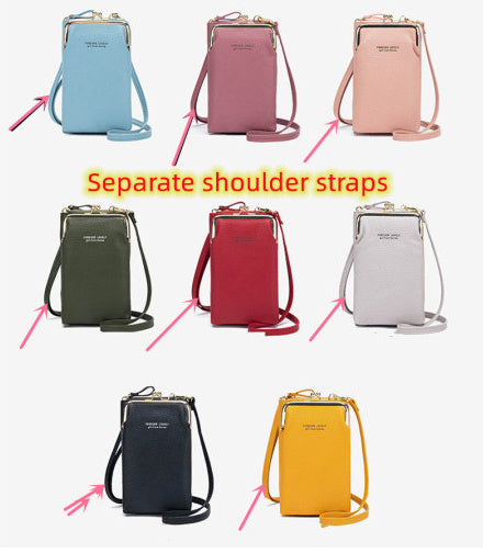 Fashion Lychee Pattern PU Leather Women’s Shoulder Bag – Korean Style Crossbody Handbag