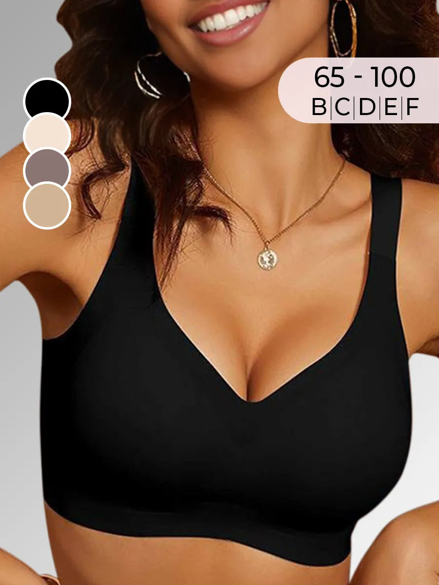 Seamless Vest Sports Bra – Women’s Thin Breathable Nylon Soft Support