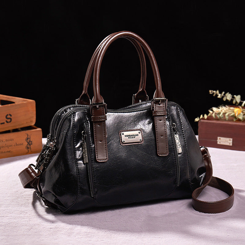 Women’s Genuine Leather Crossbody Handbag – Shoulder Tote Purse