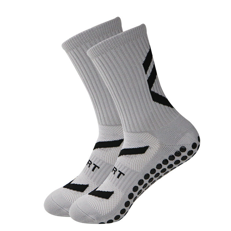 Non-Slip Football Socks – Thickened Shock-Absorbing Mid-Calf Sports Socks for Men