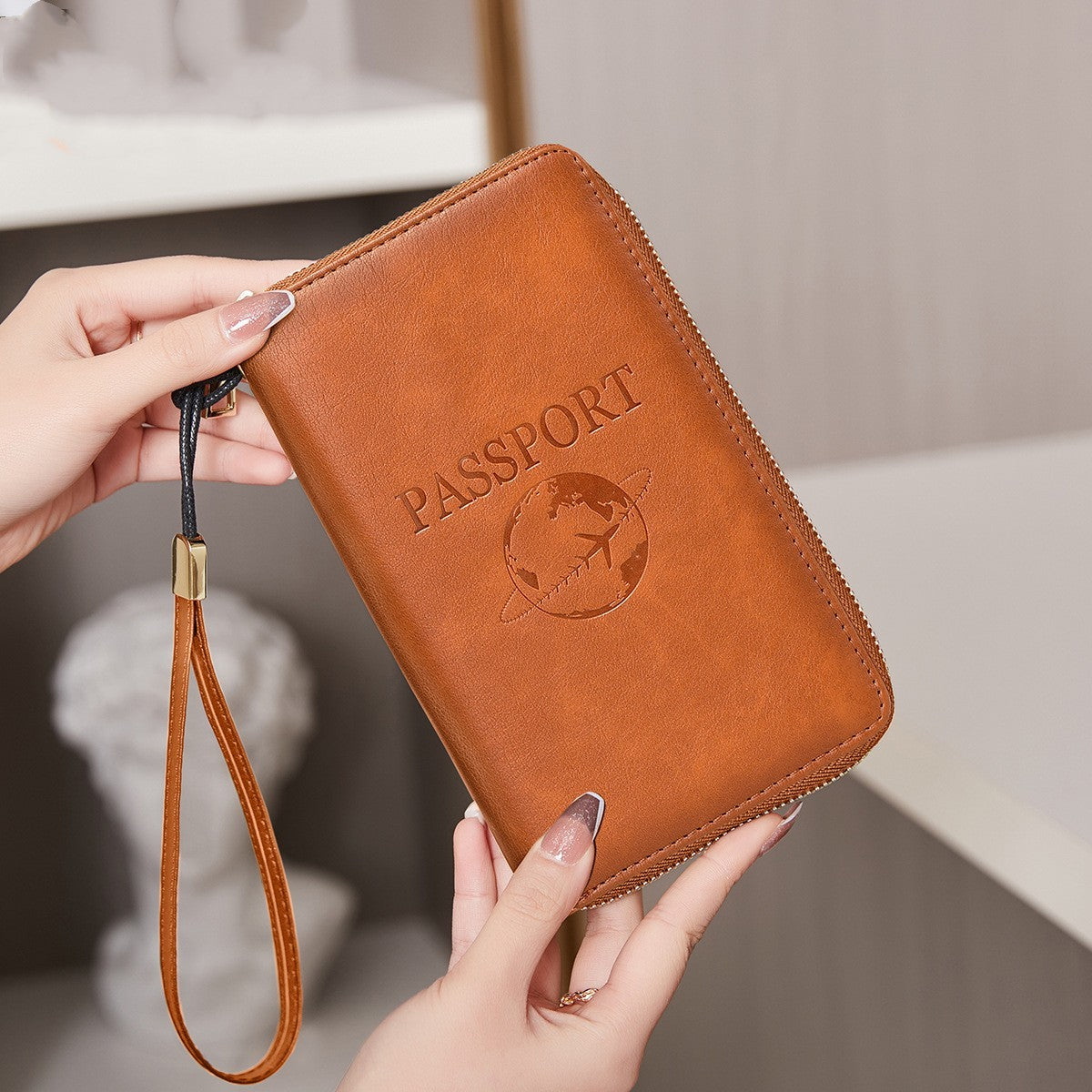 Multifunctional Travel Document Organizer – Waterproof Anti-theft Passport Holder