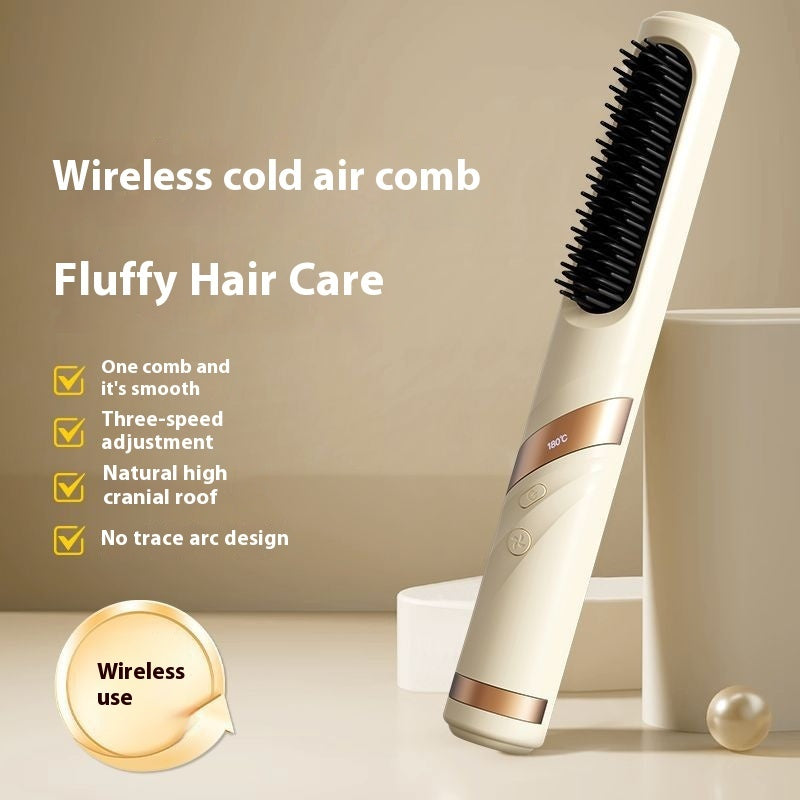 Rechargeable Cold Air Hair Finishing Comb – Wireless Portable Straight Hair Solution