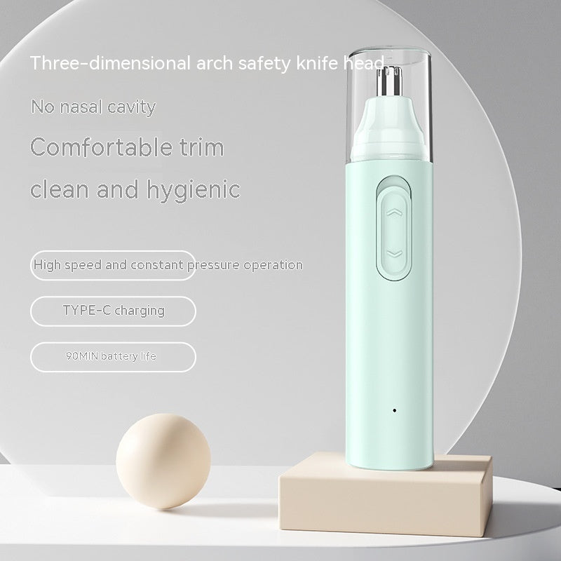 Rechargeable Electric Nose Hair Trimmer – High-Speed Motor & Washable Cutter Head