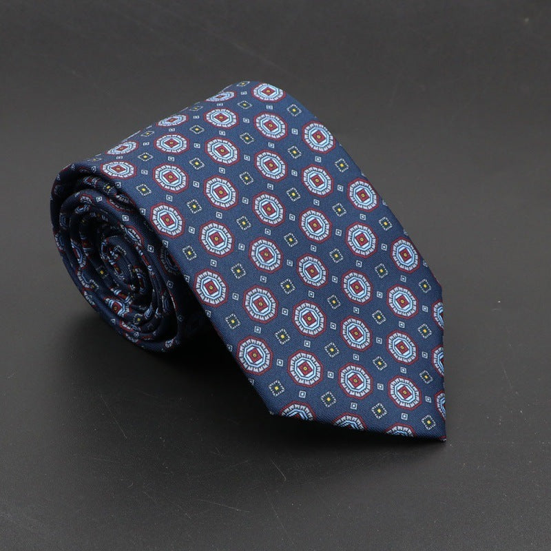 Super Soft Bohemian Silk Tie – Men’s Fashion 75mm Necktie